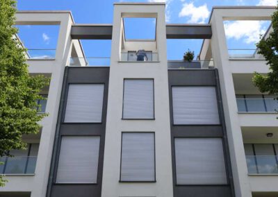Professionell gereinigte Hausfassade in Landau in der Pfalz von algenfiX