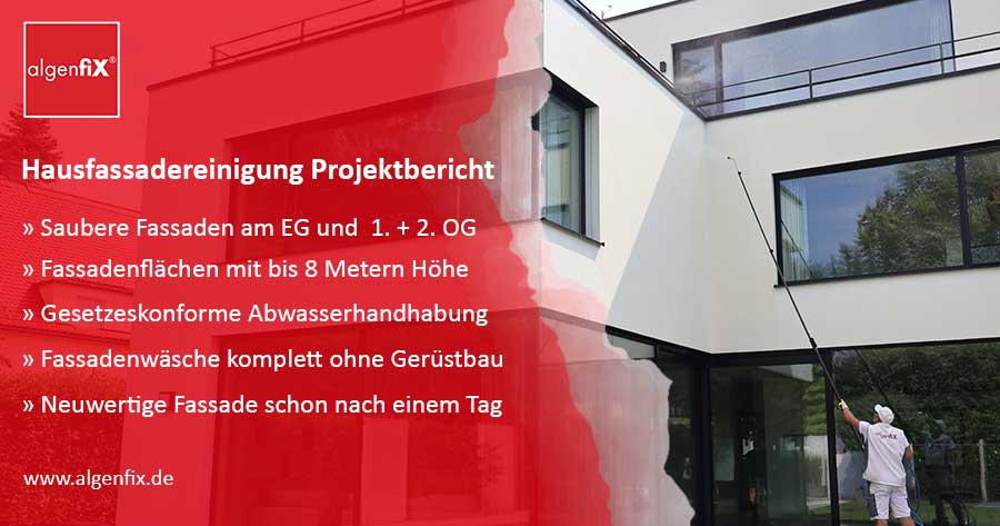 Hausfassade reinigen statt streichen