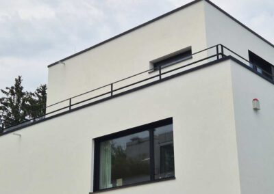 Einfamilienhausfassade gereinigt