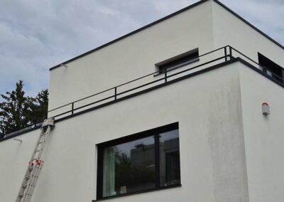 Einfamilienhausfassade vorher