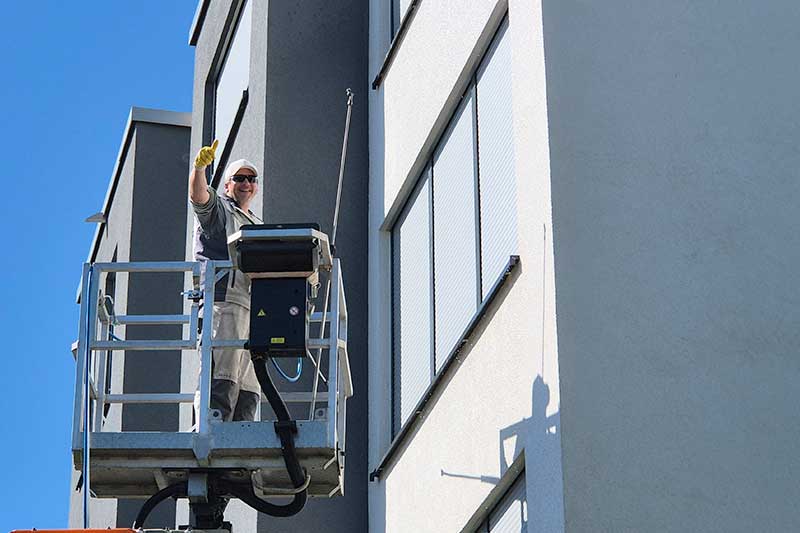 Professionelle Fassadenreinigung in der Gemeinde 71101 Schönaich vom regionalen top Anbieter algenfiX