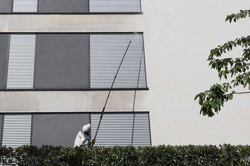 Fassadenreinigung Eberdingen Anbieter algenfiX
