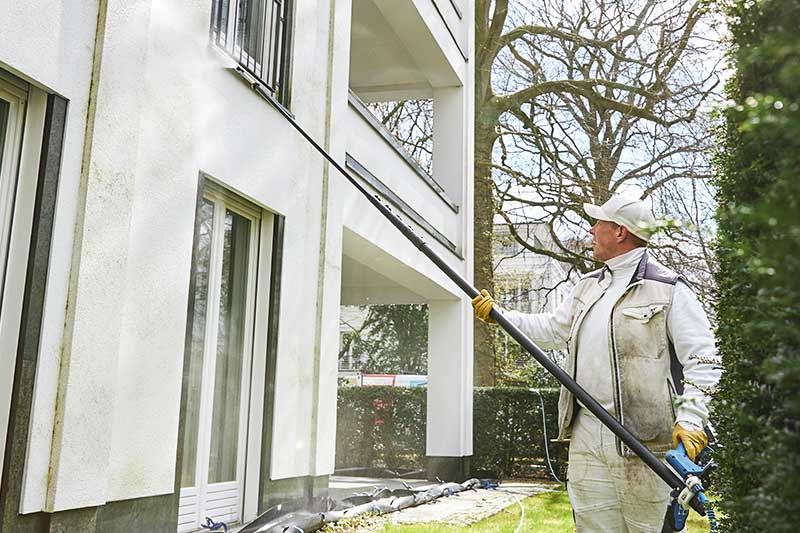 Professionelle Fassadenreinigung in Hemmingen von Firma algenfiX