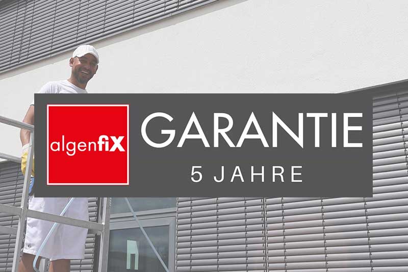 Professionelle Fassadenreinigung mit bis zu 5 Jahren Garantie von algenfiX