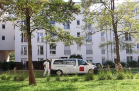 Teammitglied Stefan Krämer vor Ort in München